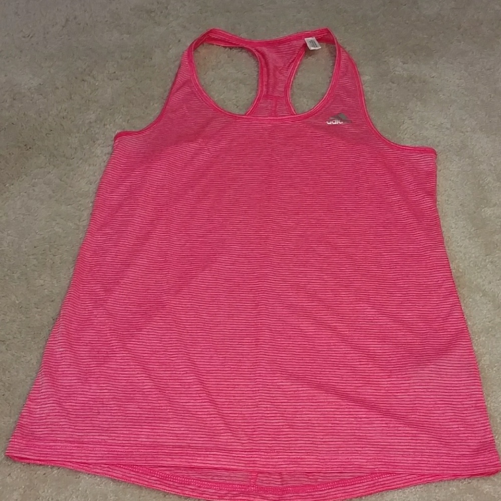 Adidas bright pinky/orange stripped